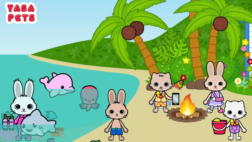 Yasa Pets Island [MOD: безлимитные деньги и всё открыто] Screenshot 2