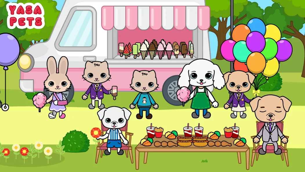 Yasa Pets Town [MOD: все персонажи и локации открыты] Screenshot 2