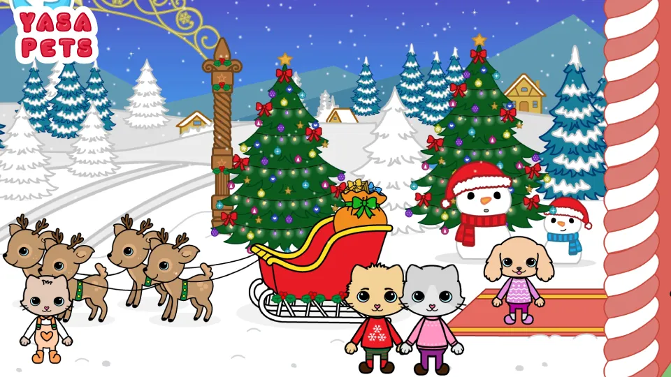 Yasa Pets Christmas [MOD: все подарки открыты без рекламы] Screenshot 2
