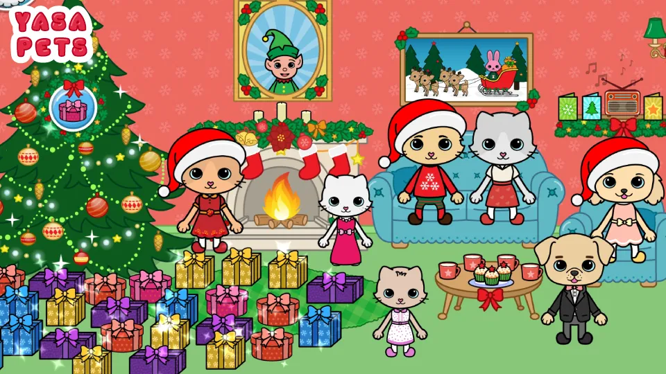 Yasa Pets Christmas [MOD: все подарки открыты без рекламы] Screenshot 3