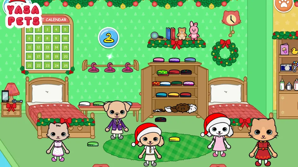 Yasa Pets Christmas [MOD: все подарки открыты без рекламы] Screenshot 5