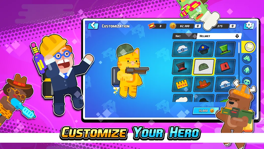 Gravity Brawl: Hero Shooter [MOD: бесконечные патроны и энергия] Screenshot 2