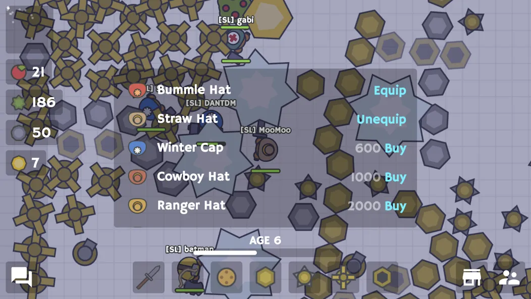 MooMoo.io (Official] [MOD: быстрое развитие и ресурсы] Screenshot 4