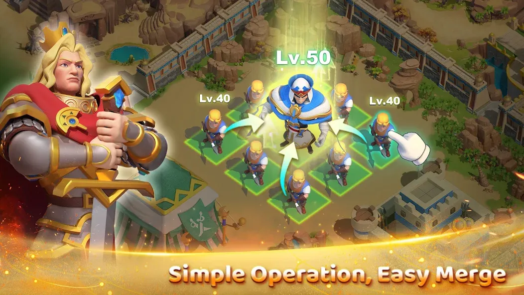 Merge Kingdoms [MOD: безлимитные монеты и ресурсы] Screenshot 1