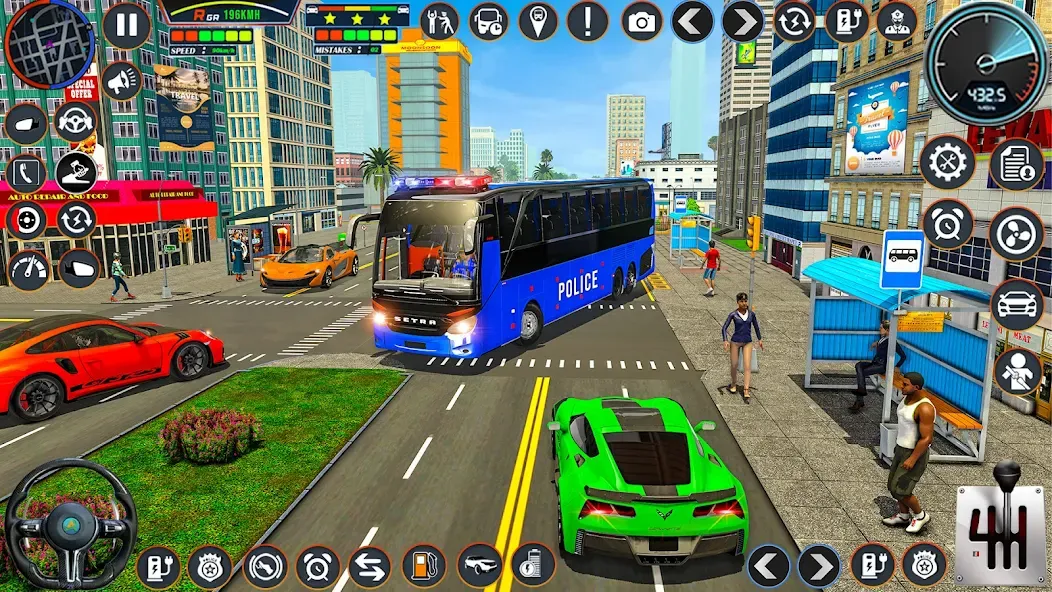 City Bus Simulator Bus Game 3D [MOD: безлимитные деньги и топливо] Screenshot 1
