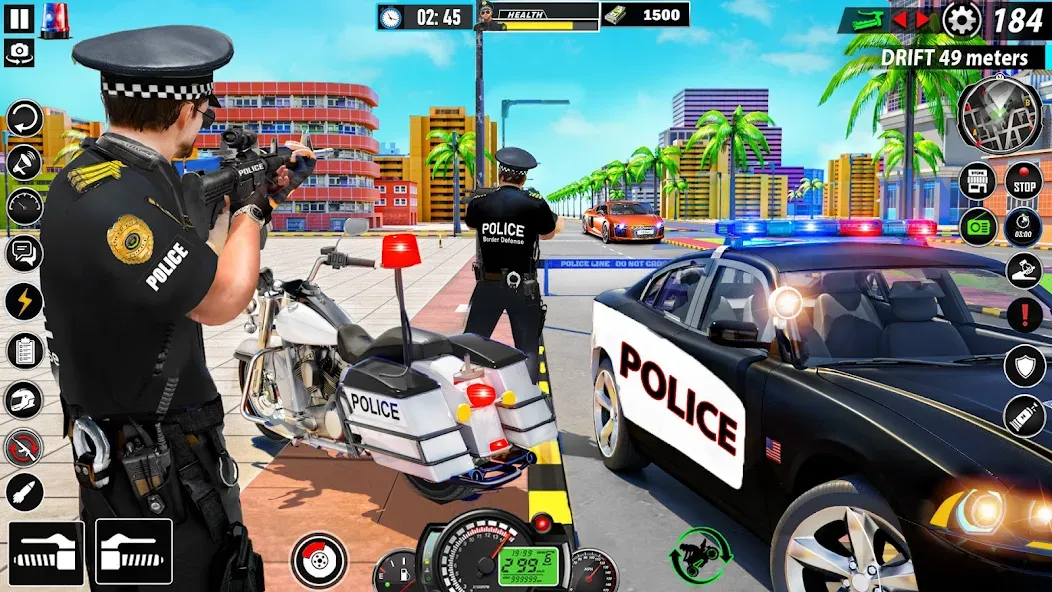 Police Moto Bike Chase Crime [MOD: неограниченные деньги и топливо] Screenshot 1