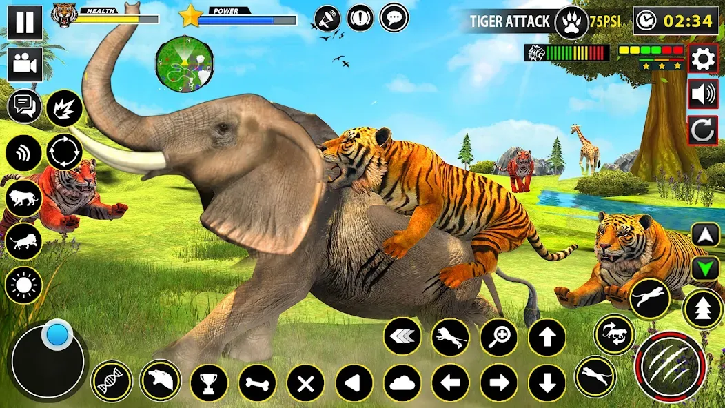 Tiger Simulator Lion games 3D [MOD: безлимитные деньги и энергия] Screenshot 3