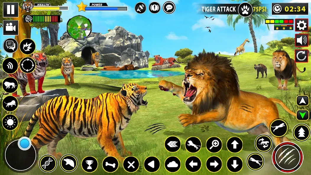 Tiger Simulator Lion games 3D [MOD: безлимитные деньги и энергия] Screenshot 5