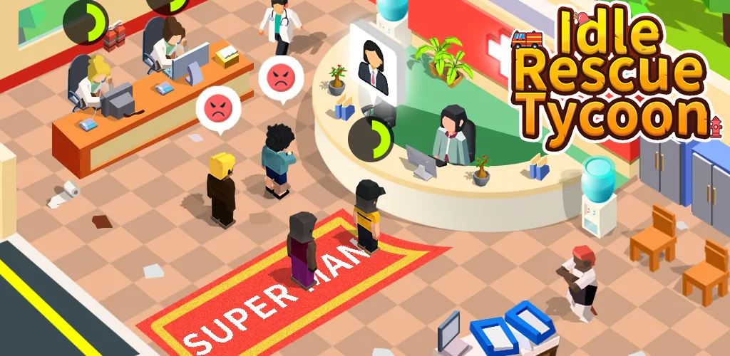 Idle Rescue Tycoon [MOD: бесконечные деньги и ускорение спасения] Screenshot 5