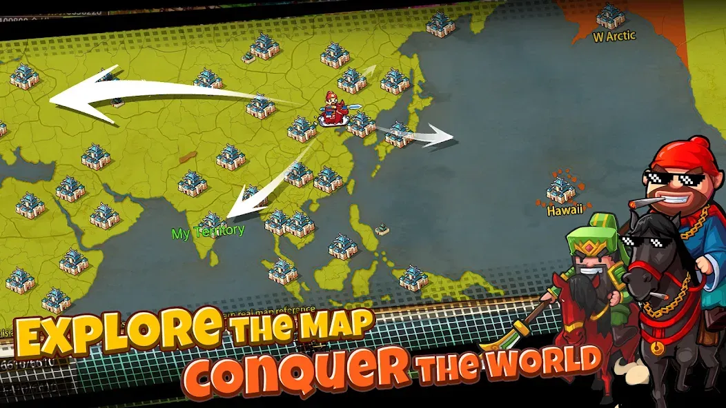 Lil' Conquest [MOD: безлимитные ресурсы и улучшения] Screenshot 2