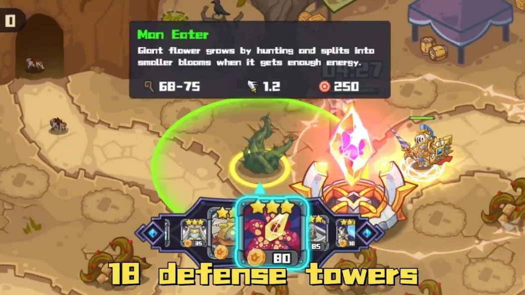 Chrono Crystal - Tower Defense [MOD: безлимитные монеты и кристаллы] Screenshot 3