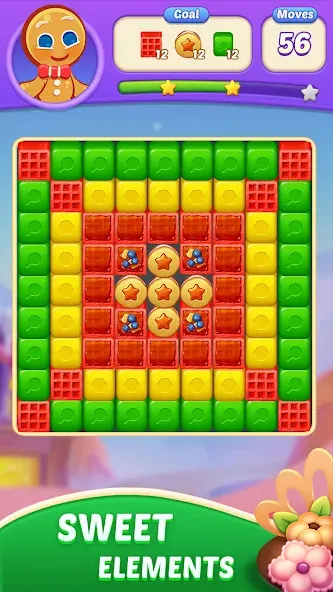 Candy Blast Fever:Cubes Crush [MOD: безлимитные жизни и усилители] Screenshot 2