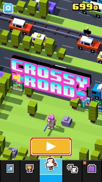 Crossy Road [MOD: бесконечные монеты и разблокированы персонажи] Screenshot 1