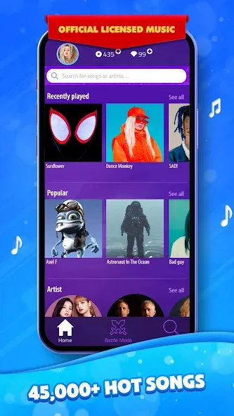 Magic Tiles 3 [MOD: безлимитные жизни и открыты все песни] Screenshot 1