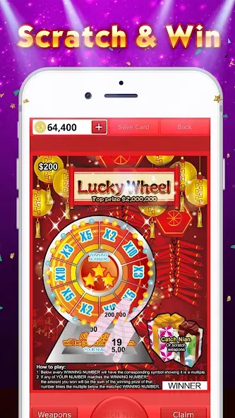Lottery Scratch Off - Mahjong [MOD: безлимитные монеты и бонусы] Screenshot 5