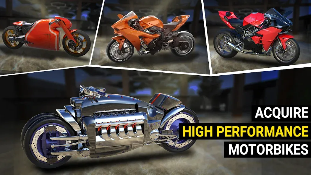 Speed Moto Dash:Real Simulator [MOD: безлимитные деньги и все мотоциклы открыты] Screenshot 3