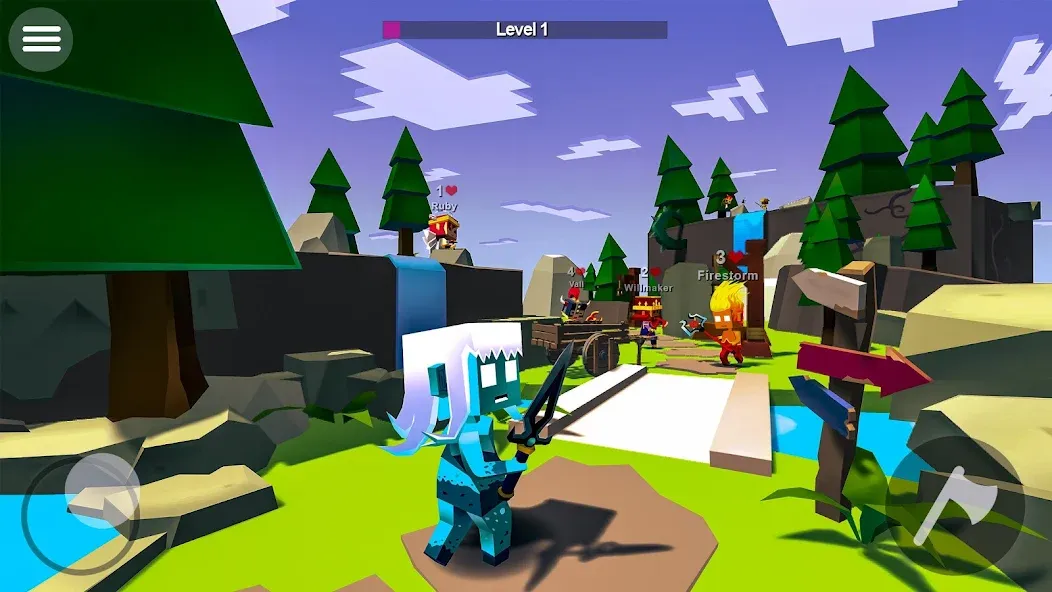 AXES.io [MOD: много денег и все скины] Screenshot 3