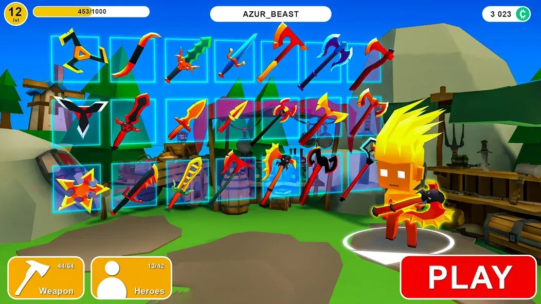 AXES.io [MOD: много денег и все скины] Screenshot 4