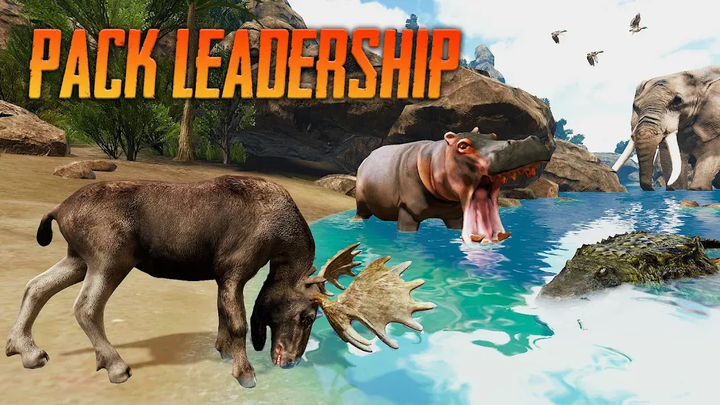 The Moose - Animal Simulator [MOD: безлимитные монеты и здоровье] Screenshot 4