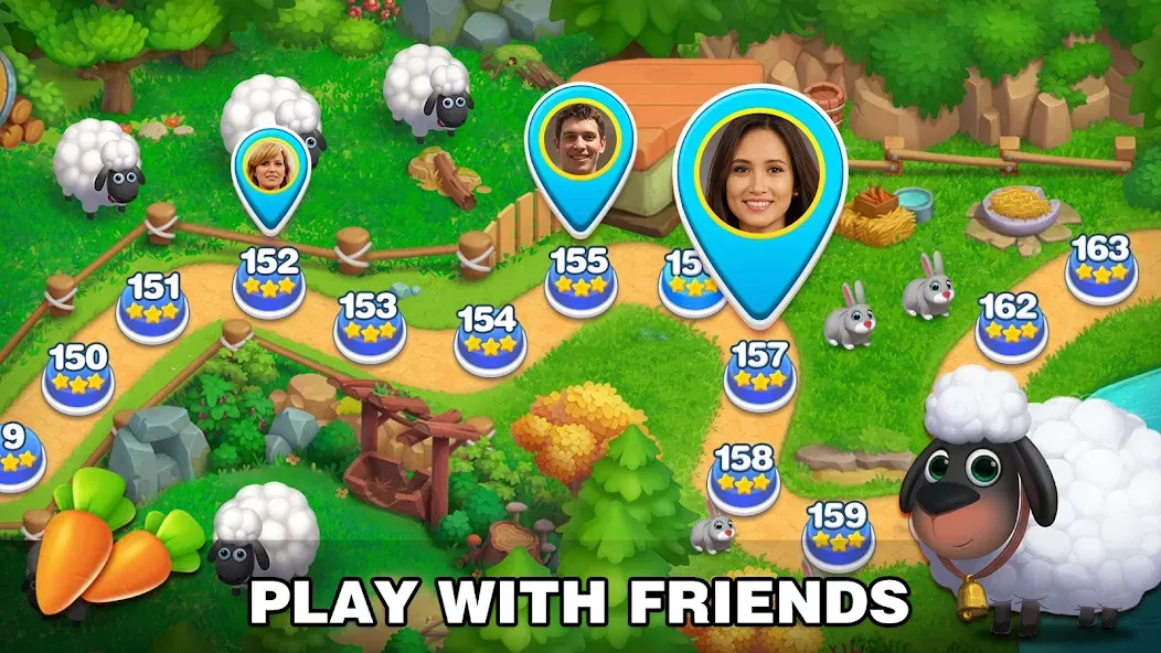 Solitaire Farm: Card Games [MOD: безлимитные монеты и подсказки] Screenshot 4