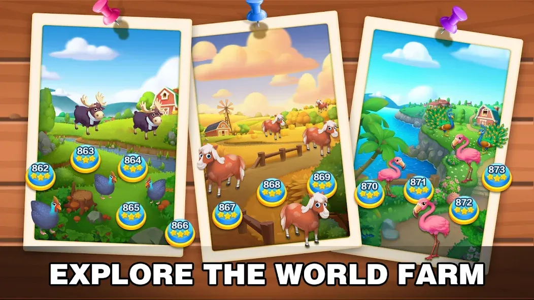 Solitaire Farm: Card Games [MOD: безлимитные монеты и подсказки] Screenshot 5