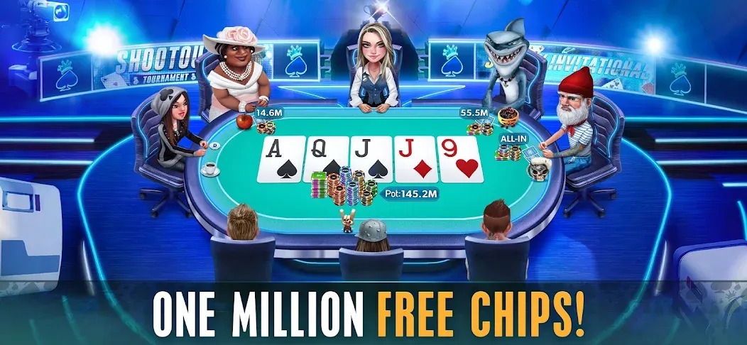 HD Poker: Texas Holdem Casino [MOD: безлимитные фишки и все столы открыты] Screenshot 1