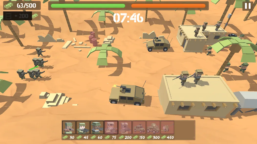 Border Wars: Army Simulator [MOD: безлимитные деньги и оружие] Screenshot 4