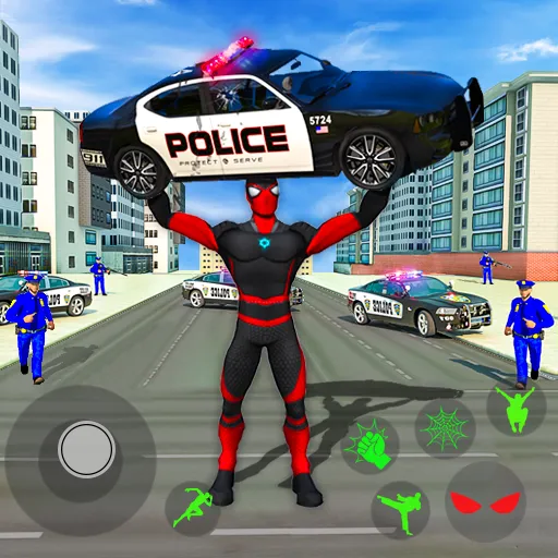 Spider Miami Rope Hero Ninja [MOD: безлимитные деньги и суперсилы] Screenshot 1