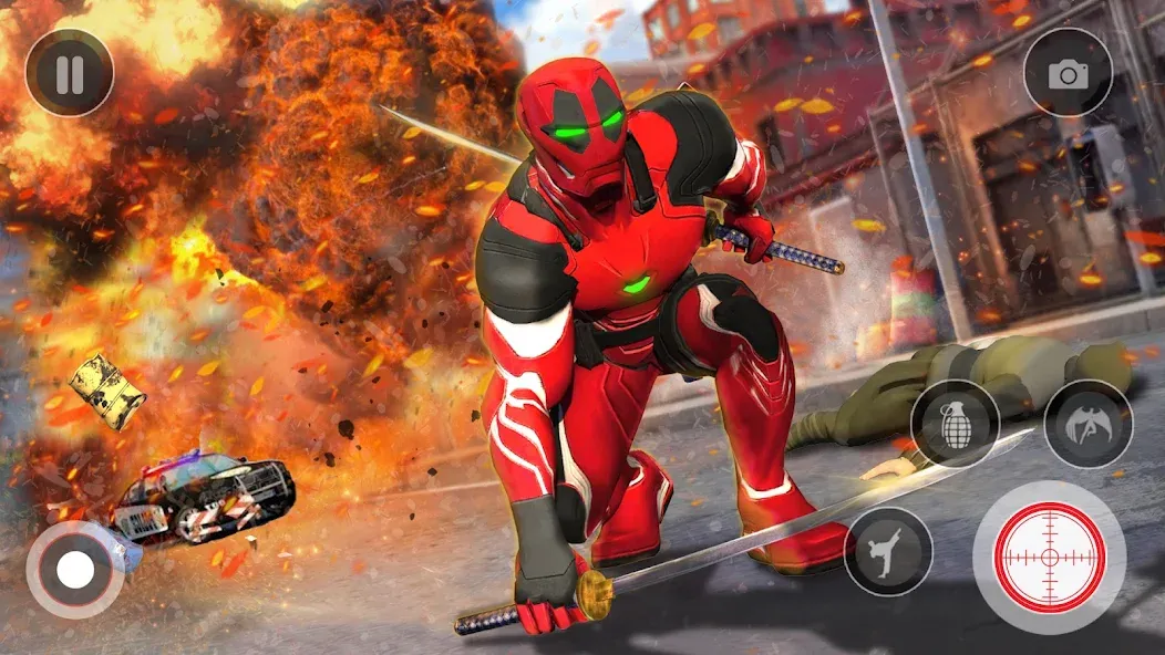 Spider Miami Rope Hero Ninja [MOD: безлимитные деньги и суперсилы] Screenshot 5