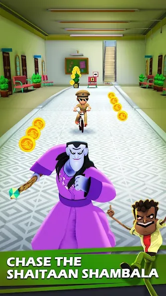 Little Singham Cycle Race [MOD: безлимитные монеты и все велосипеды] Screenshot 2