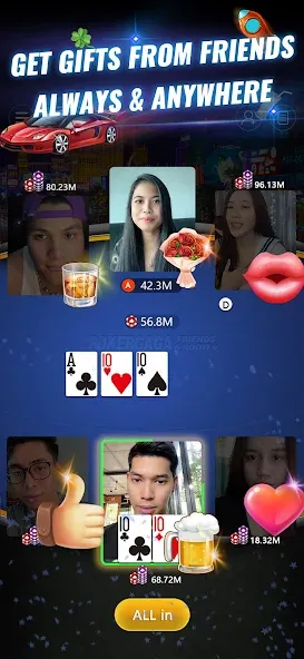 PokerGaga: Texas Holdem Live [MOD: безлимитные фишки и vip разблокирован] Screenshot 2