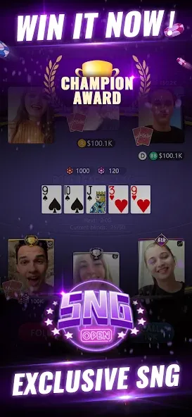 PokerGaga: Texas Holdem Live [MOD: безлимитные фишки и vip разблокирован] Screenshot 3