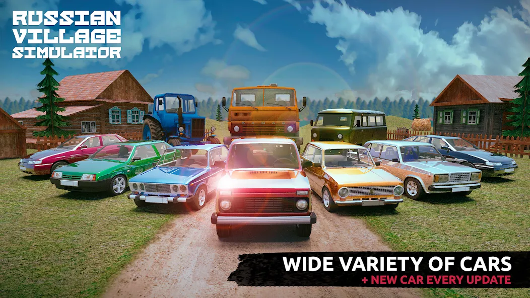 Russian Village Simulator 3D [MOD: безлимитные деньги и ресурсы] Screenshot 1