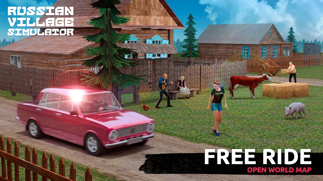 Russian Village Simulator 3D [MOD: безлимитные деньги и ресурсы] Screenshot 2