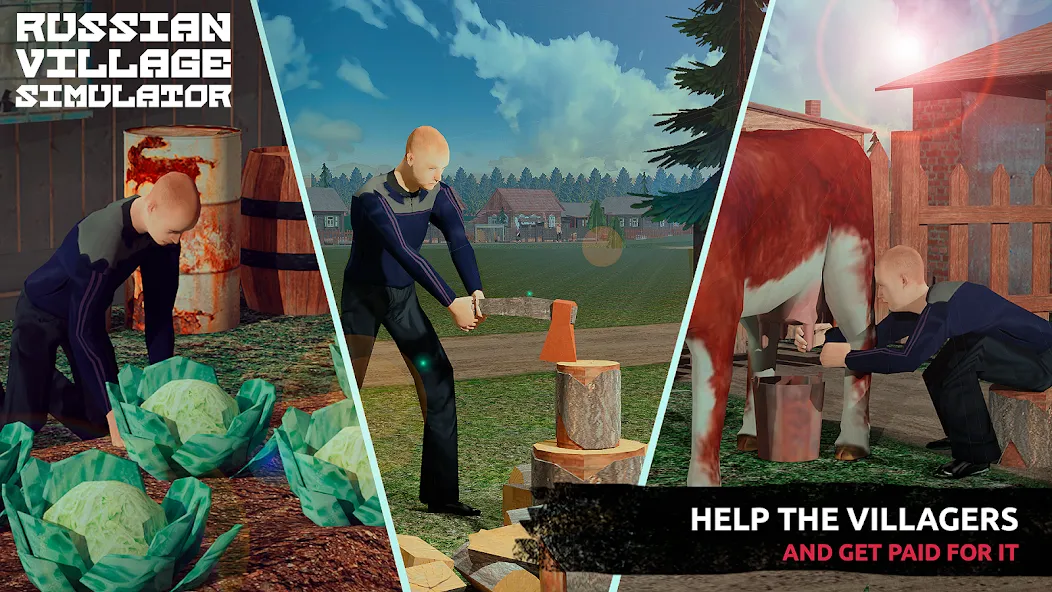 Russian Village Simulator 3D [MOD: безлимитные деньги и ресурсы] Screenshot 3