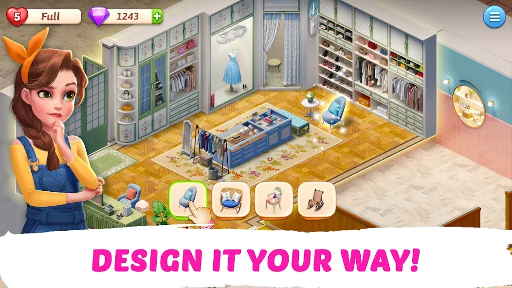 My Story - Mansion Makeover [MOD: безлимитные монеты и бесплатный ремонт] Screenshot 3