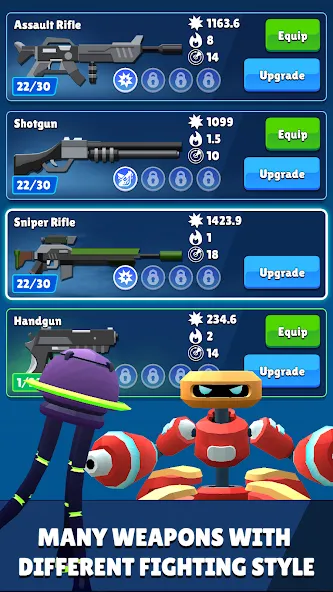 Ascent Hero: Roguelike Shooter [MOD: много денег и оружия] Screenshot 2
