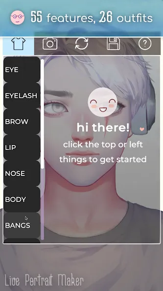 Live Portrait Maker: Guys [MOD: разблокированы все наряды и аксессуары] Screenshot 2