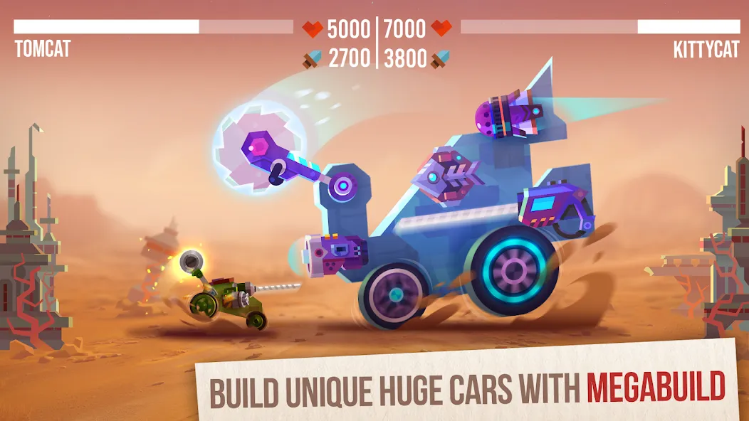CATS: Crash Arena Turbo Stars [MOD: безлимитные монеты и усиленные машины] Screenshot 1