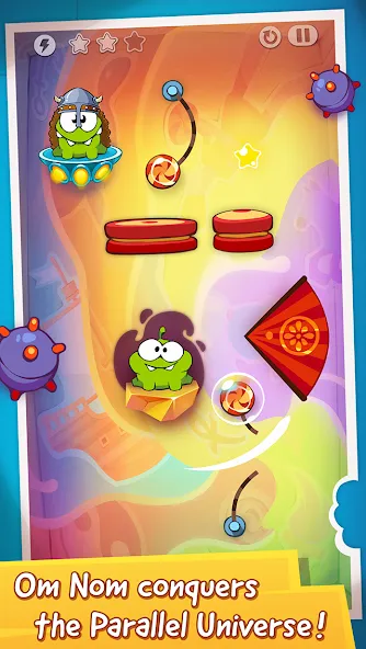 Cut the Rope: Time Travel [MOD: безлимитные подсказки и открыты все уровни] Screenshot 1