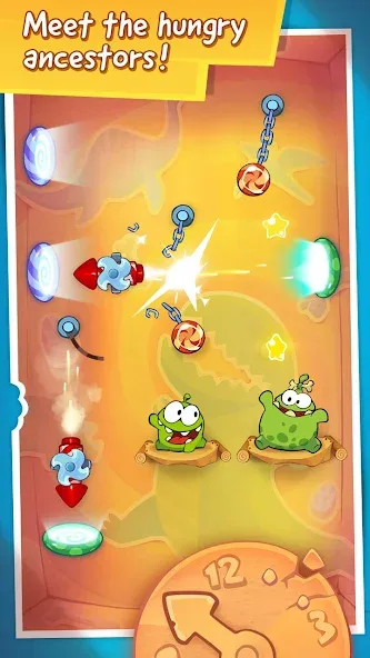 Cut the Rope: Time Travel [MOD: безлимитные подсказки и открыты все уровни] Screenshot 4