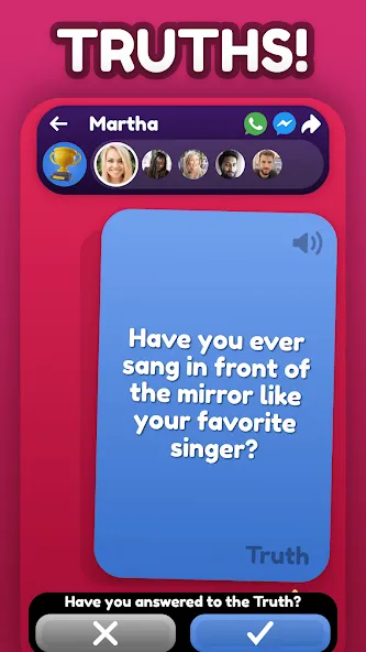 Truth or Dare Party Game [MOD: безлимитные задания и веселая вечеринка] Screenshot 2
