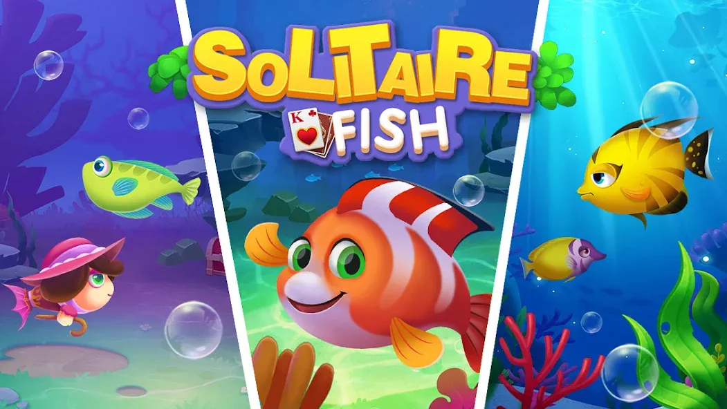 Solitaire Fish Klondike Card [MOD: без рекламы и много монет] Screenshot 5