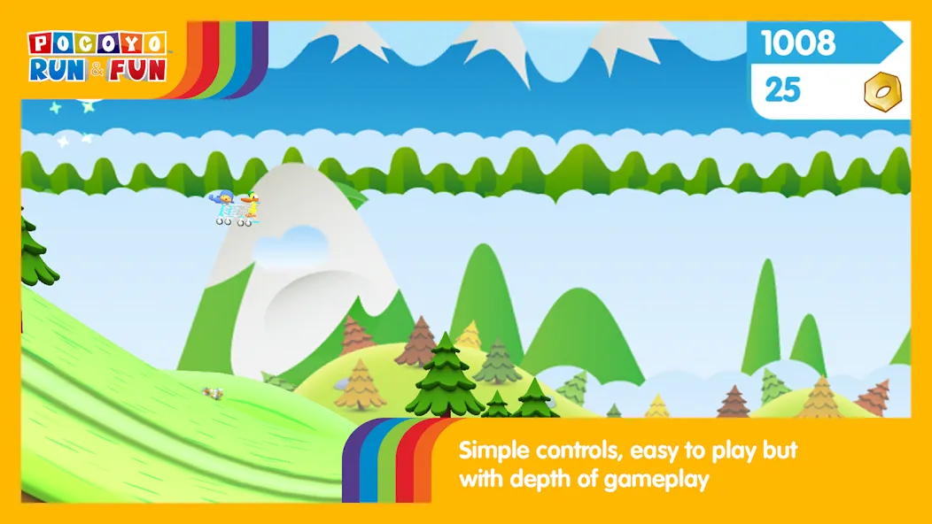Pocoyo Run &amp; Fun: Cartoon Jump [MOD: без рекламы и бесконечные жизни] Screenshot 3
