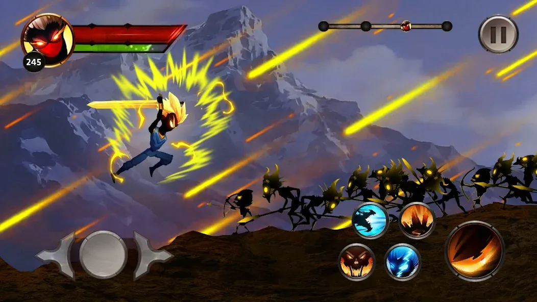 Stickman Legends Offline Games [MOD: безлимитные деньги и мощное оружие] Screenshot 4