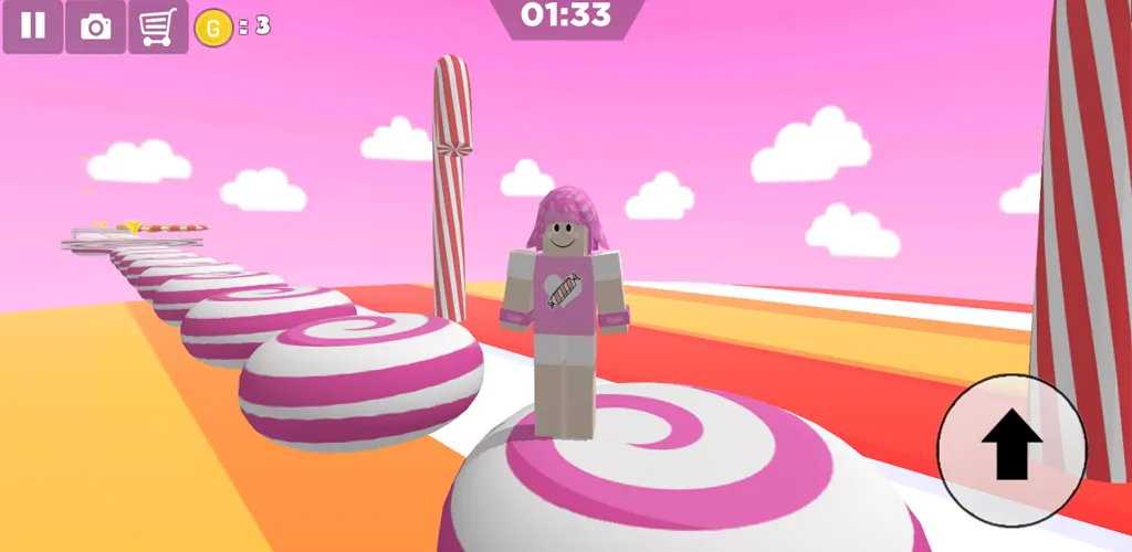 Candy Parkour Sweet girl [MOD: много сладких костюмов и уровней] Screenshot 2