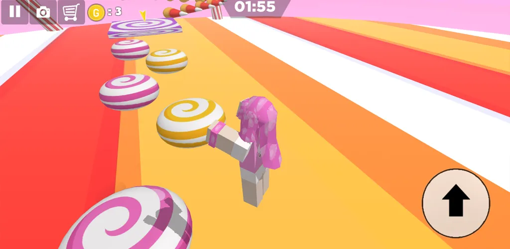 Candy Parkour Sweet girl [MOD: много сладких костюмов и уровней] Screenshot 3