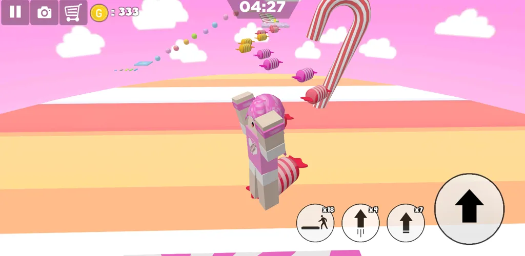 Candy Parkour Sweet girl [MOD: много сладких костюмов и уровней] Screenshot 5