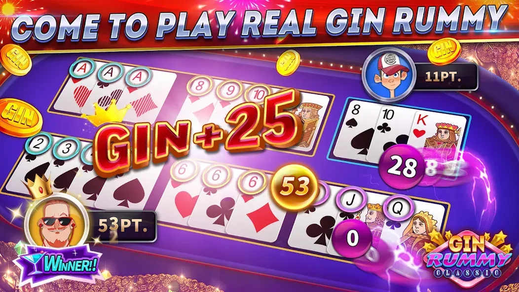 Gin Rummy Online &amp; Offline [MOD: открыты все функции без рекламы] Screenshot 5