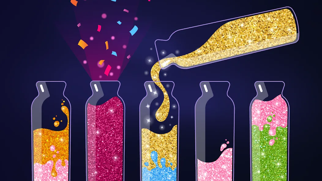Get Color - Water Sort Puzzle [MOD: без рекламы и бесконечные подсказки] Screenshot 1